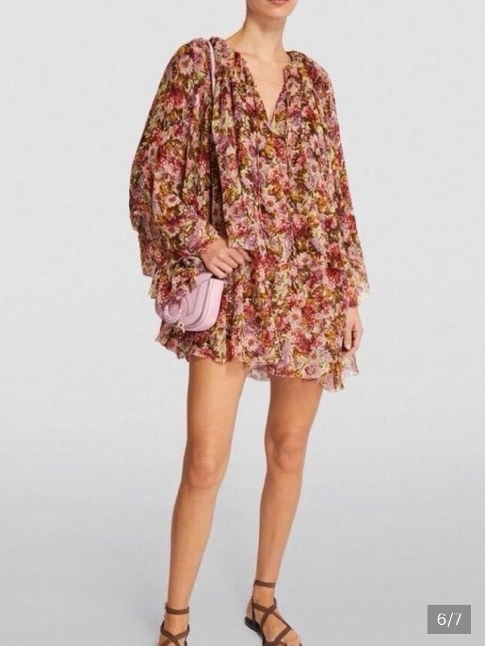 Doen Idette Floral Ruffle Mini Dress